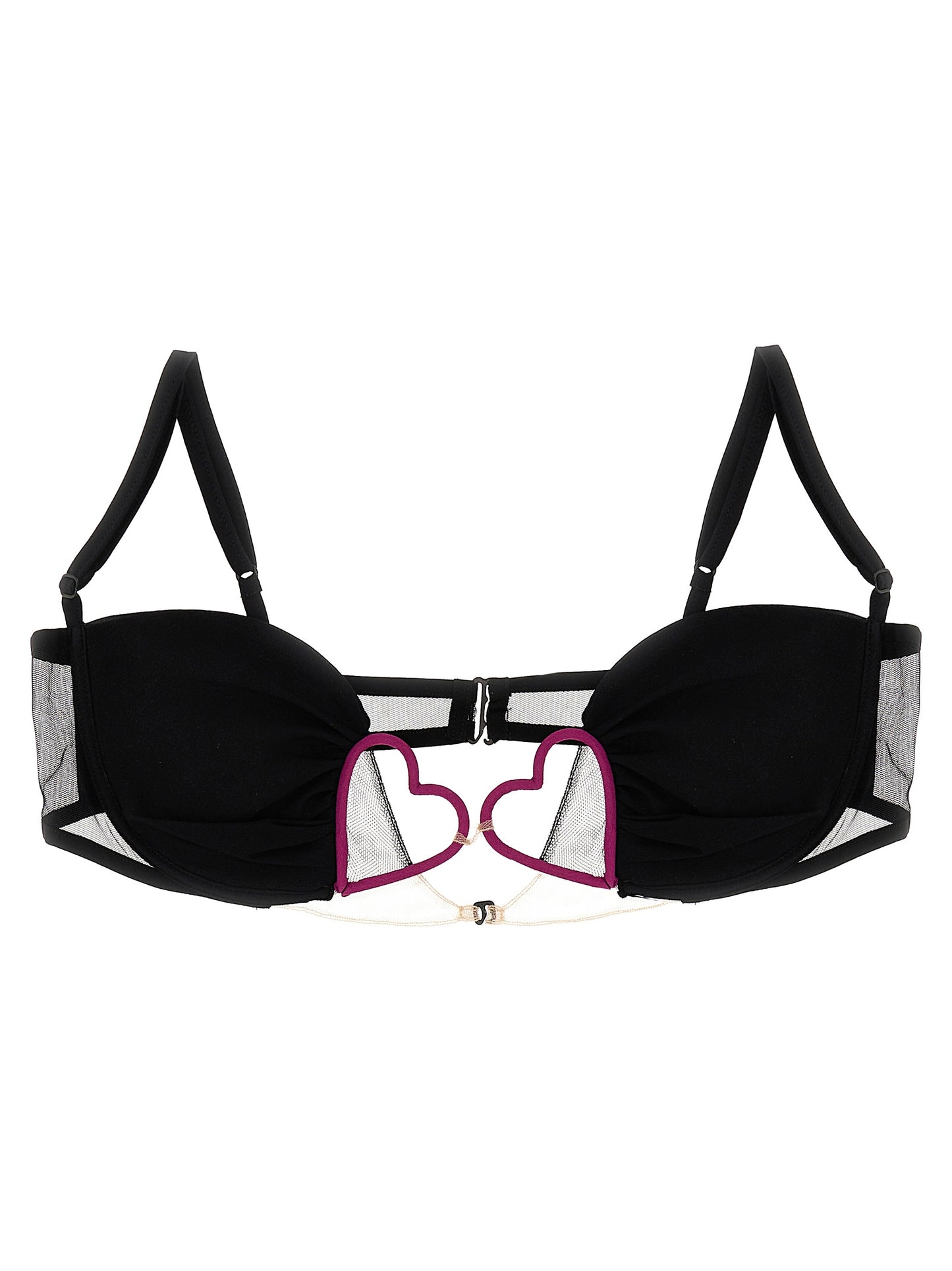 Nensi Dojaka Black Polyamide Bra