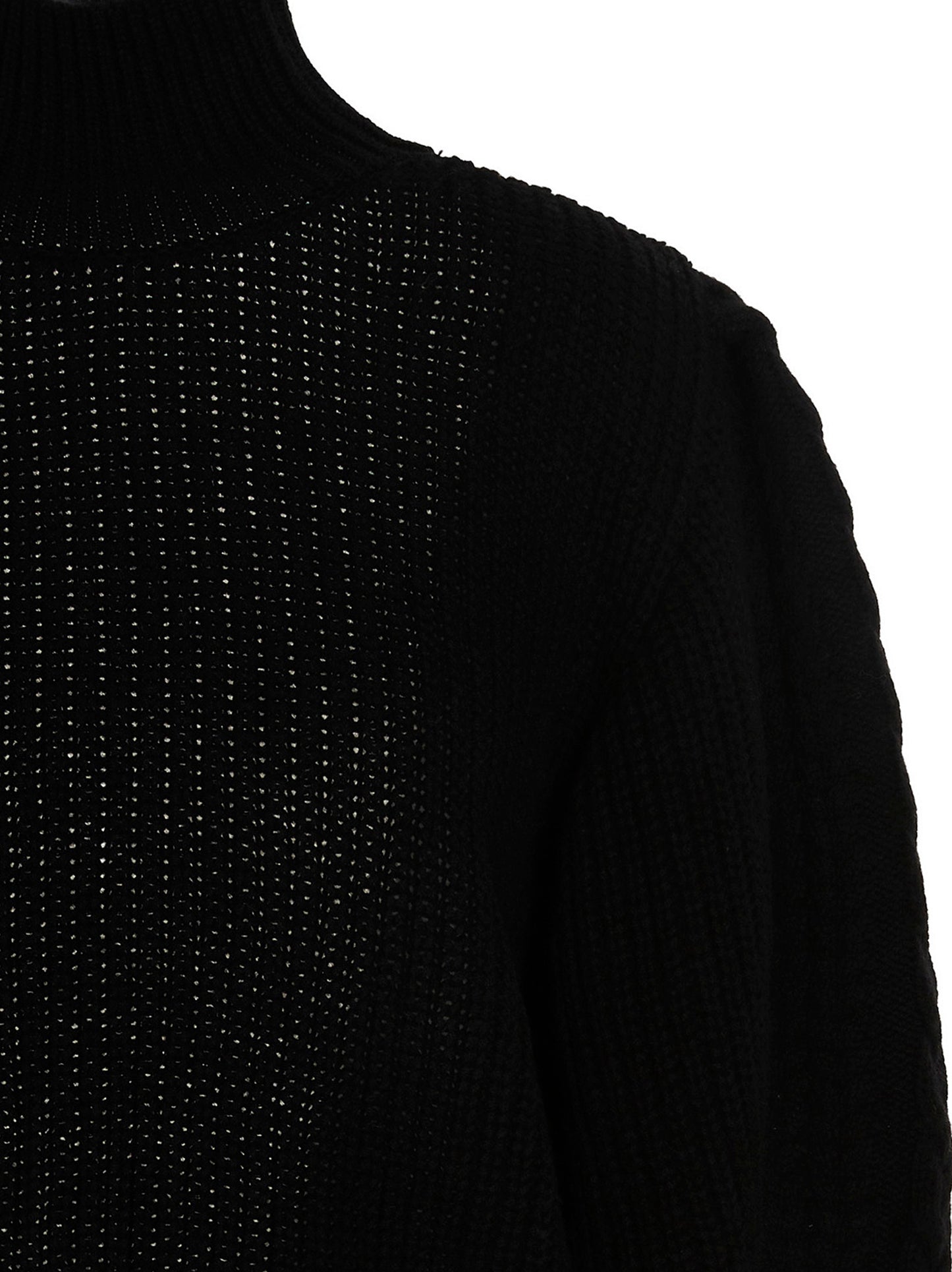 MIXIK Black Wool Cardigan