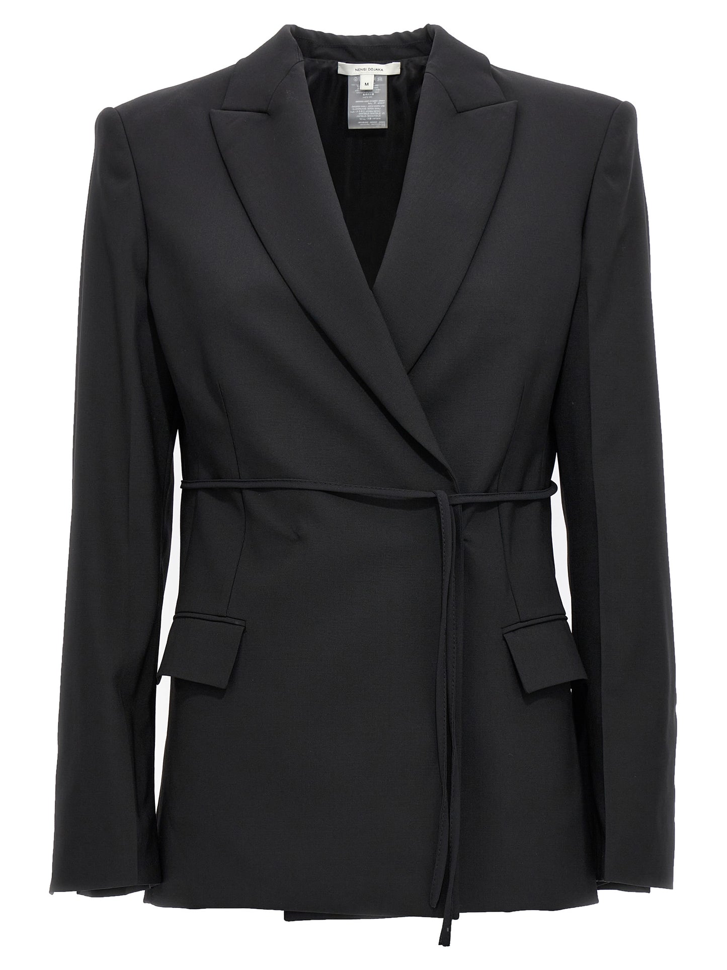 Nensi Dojaka Black Virgin Wool Blazer