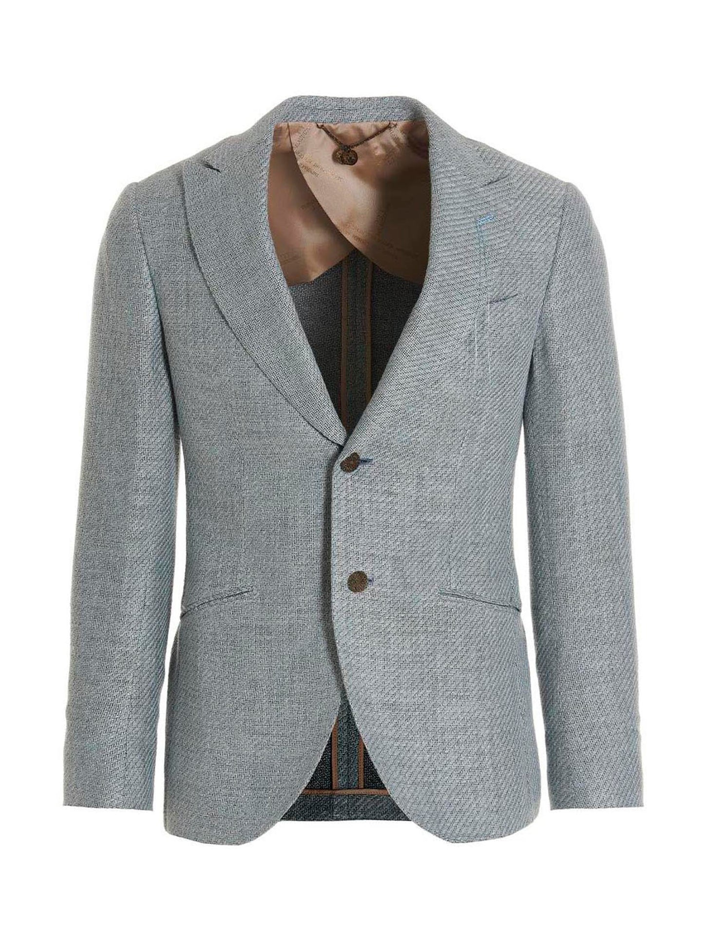 MAURIZIO MIRI Blue Silk Blazer