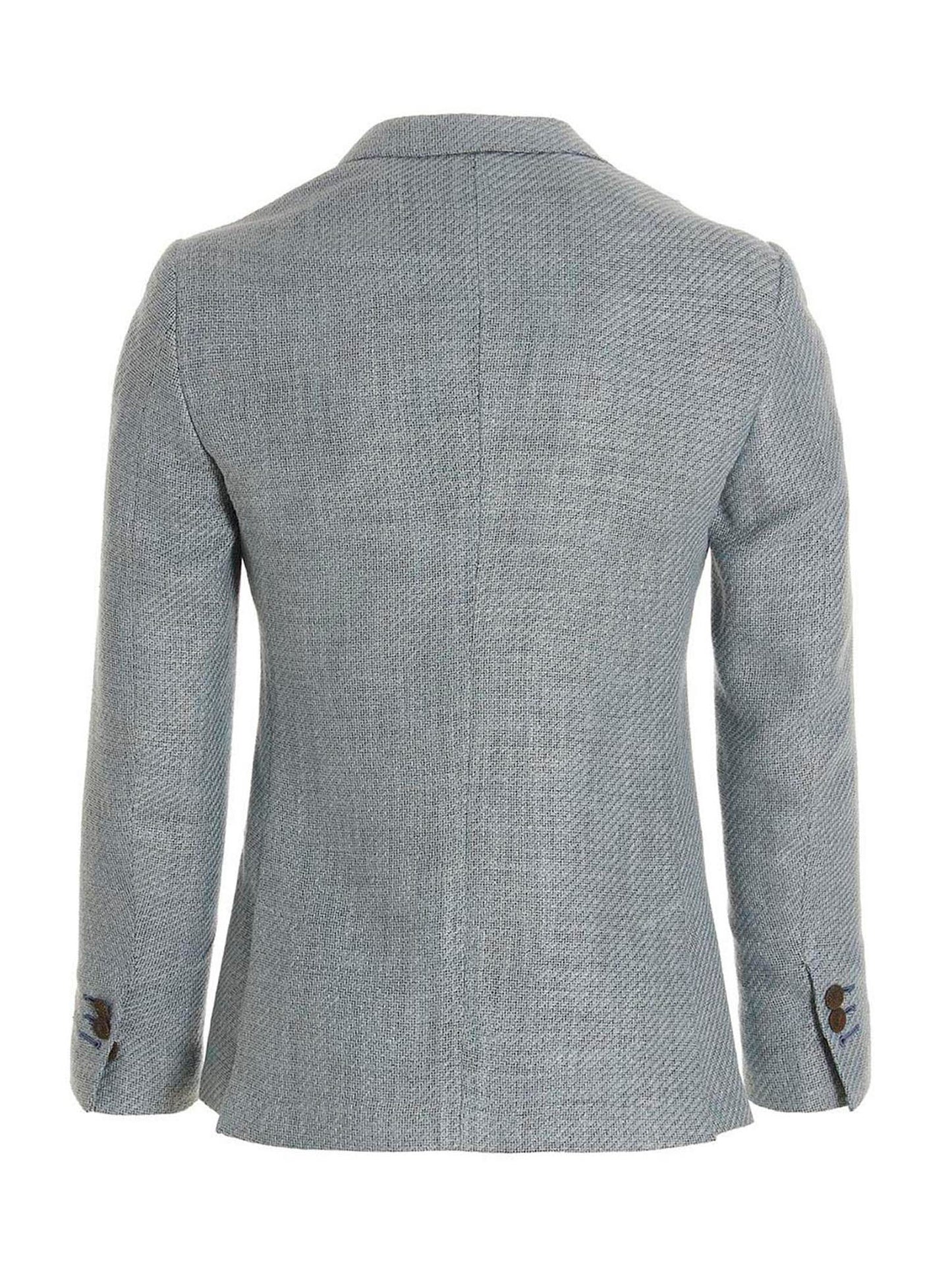 MAURIZIO MIRI Blue Silk Blazer
