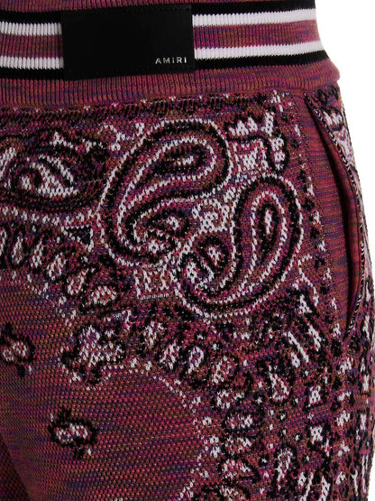 Amiri Purple Cotton Joggers (Workout Pants)