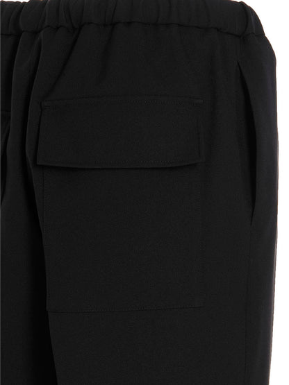 Jil Sander Blue Polyester Casual Pants
