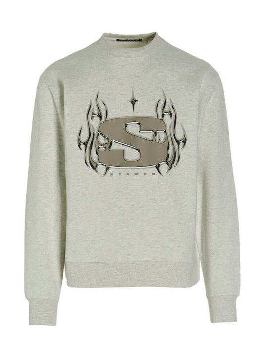 STAMPD Gray Cotton Sweatshirt