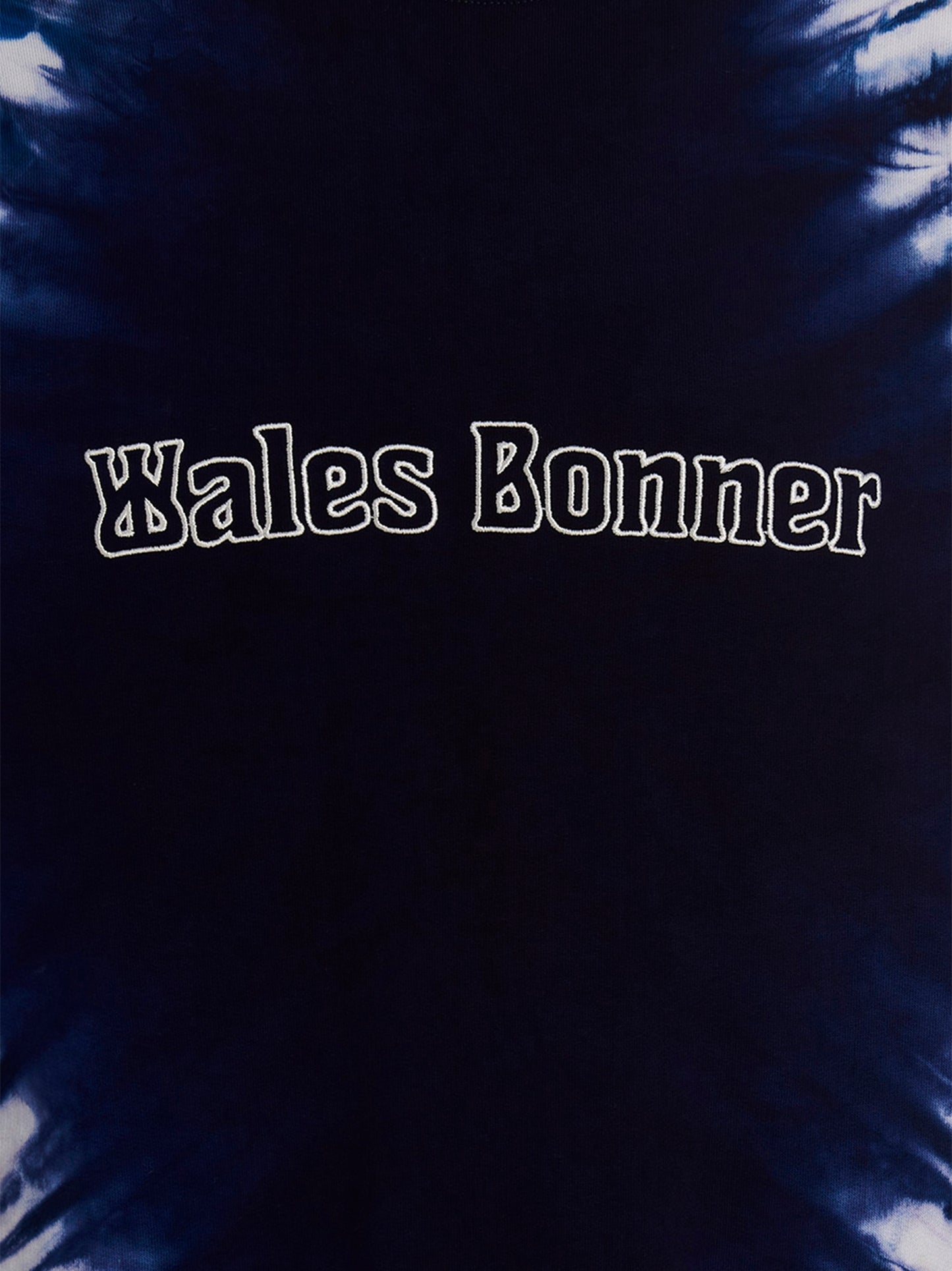 WALES BONNER Blue Cotton Sweatshirt