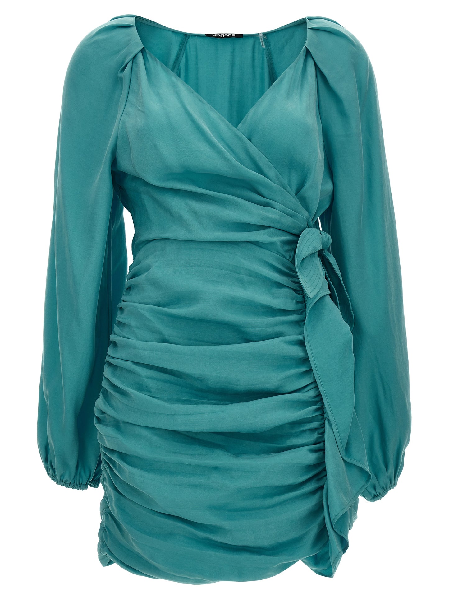Ungaro Blue Lyocell Mini Skirt
