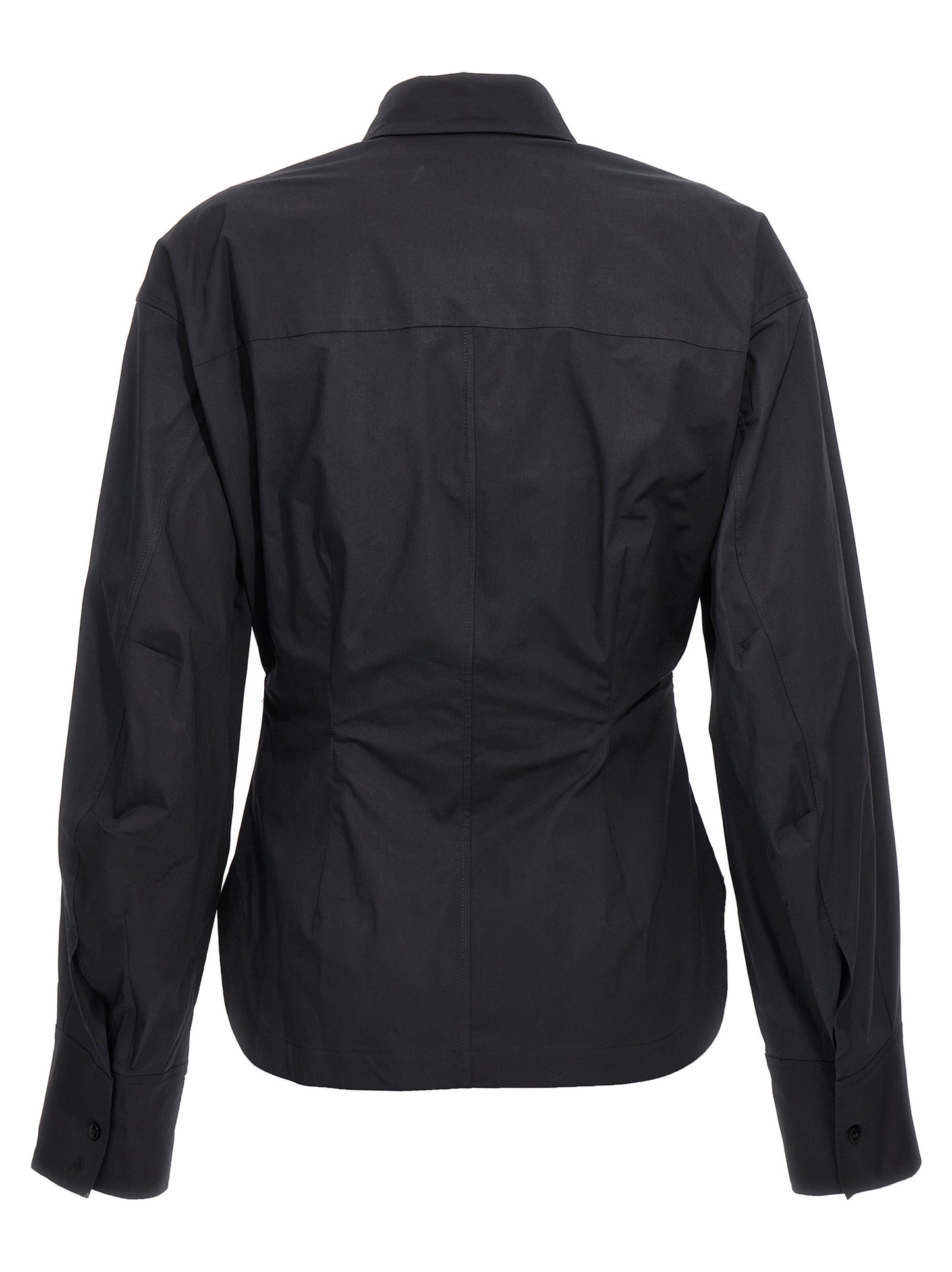 The Attico Black Cotton Blouse