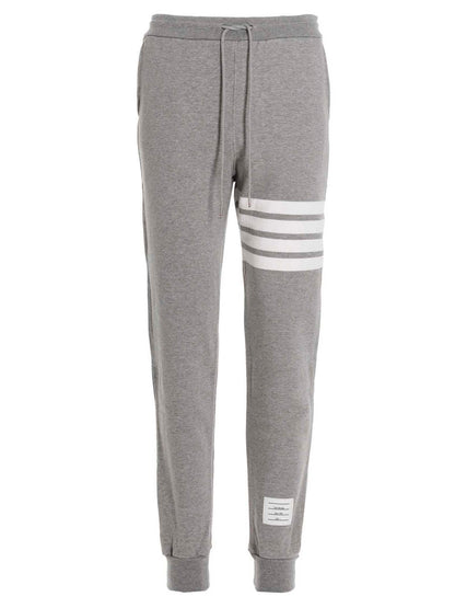Thom Browne Gray Cotton Joggers (Workout Pants)