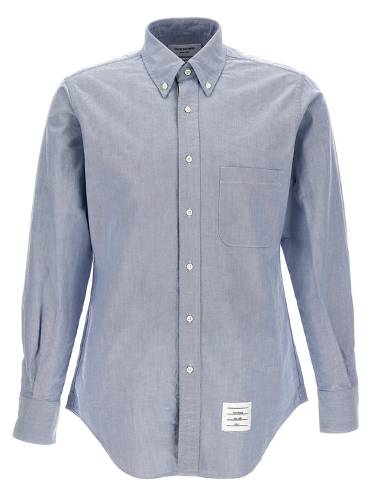 Thom Browne Blue Cotton Blouse