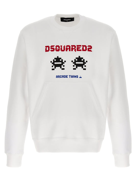 Dsquared² White Cotton Sweatshirt