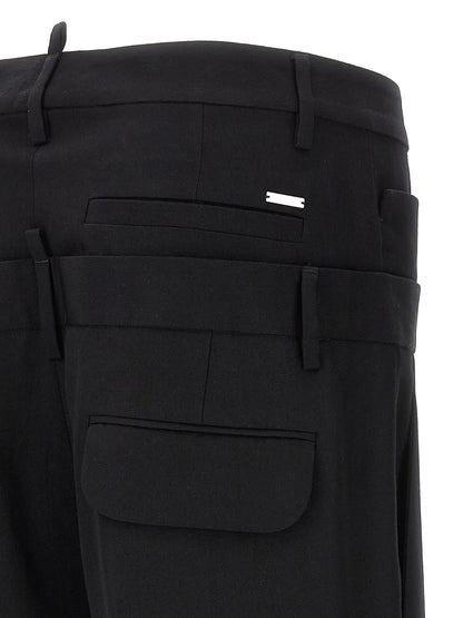 Dsquared² Black Virgin Wool Dress Pants