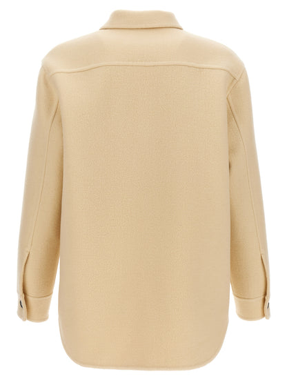 Jil Sander Beige Virgin Wool Coat