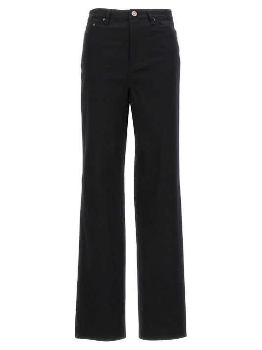 Jeans by ROTATE BIRGER CHRISTENSEN for women in organic cotton denim & sequins black features a refined silhouette with a refined , defined by a high rise and a refined long for a refined finish.