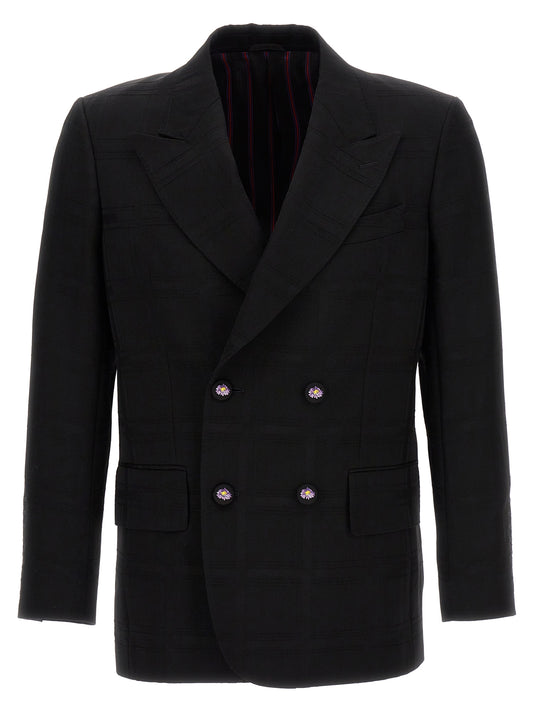 Etro Black Virgin Wool Blazer