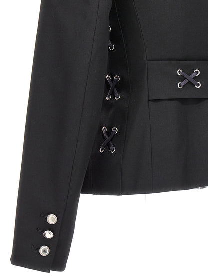 Alessandra Rich Black Wool Blazer