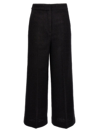 Moschino Black Wool Cropped Pants