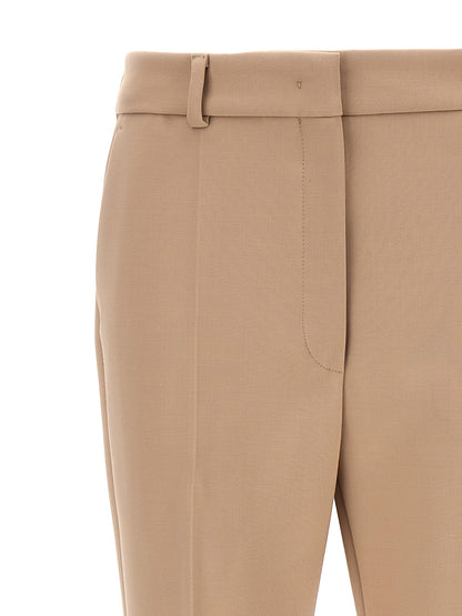 Sportmax Beige Polyester Dress Pants