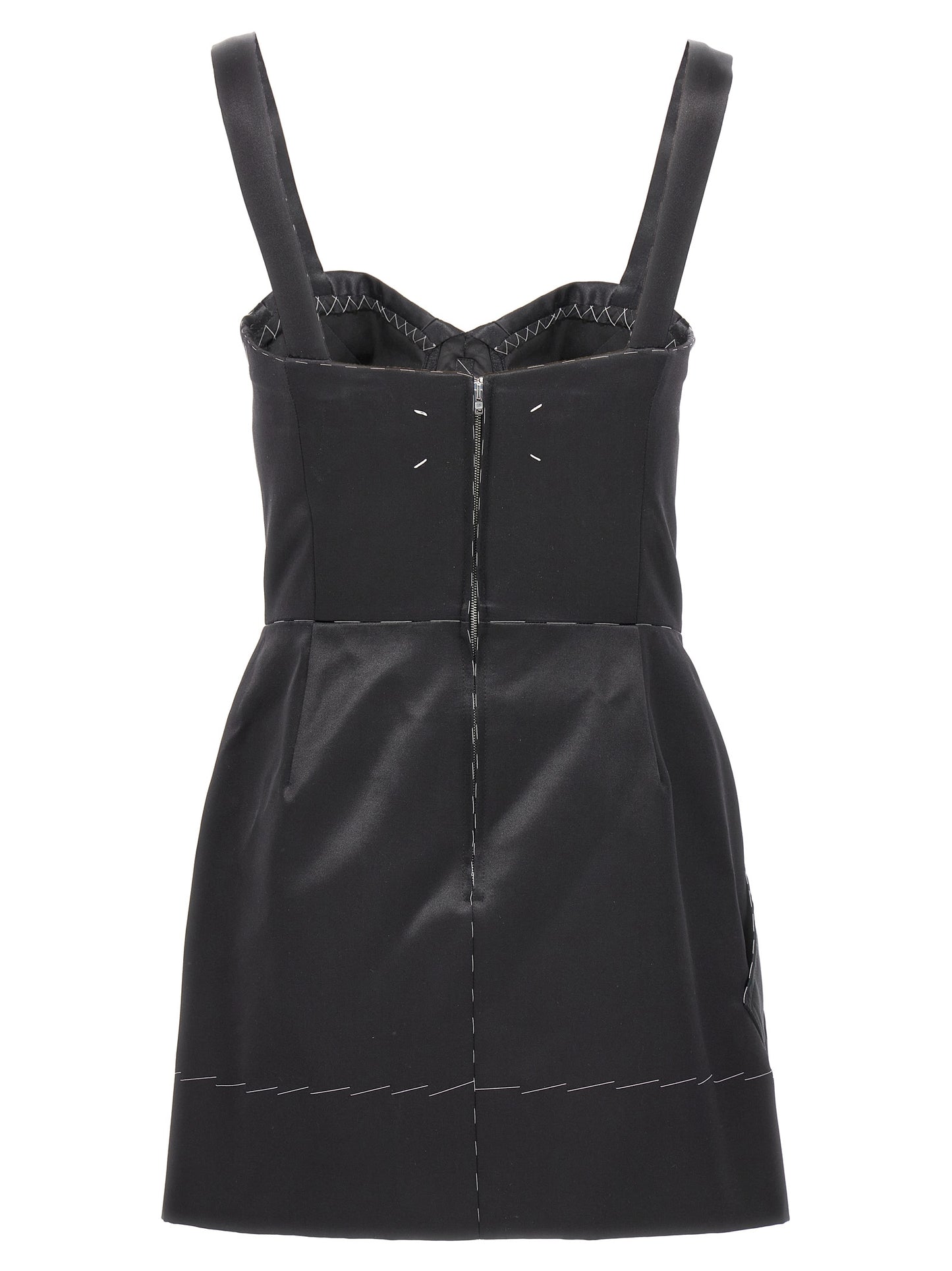 Maison Margiela Black Acetate Short Dress