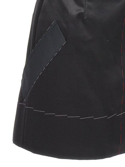 Maison Margiela Black Acetate Short Dress