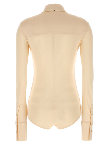 Sportmax Beige Viscose Bodysuit