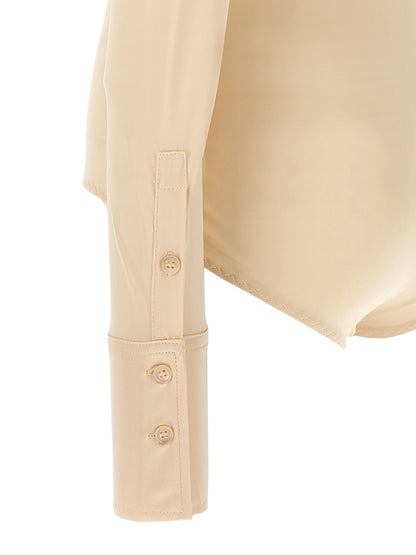 Sportmax Beige Viscose Bodysuit