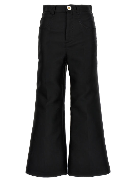 Giambattista Valli Black Polyester Flared Pants
