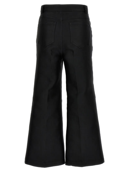 Giambattista Valli Black Polyester Flared Pants