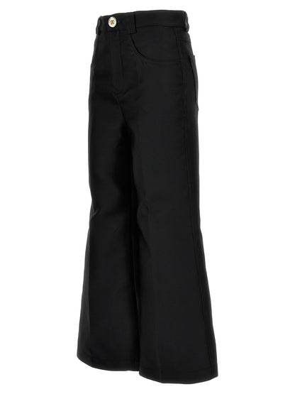 Giambattista Valli Black Polyester Flared Pants