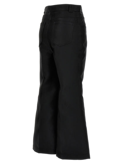 Giambattista Valli Black Polyester Flared Pants