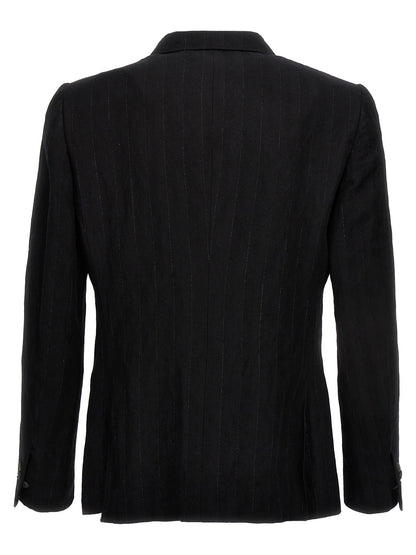 MAURIZIO MIRI Black Cotton Blazer