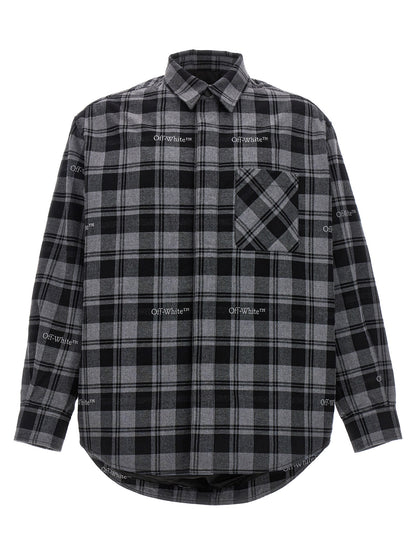 Off-White Gray Cotton Shell Jacket