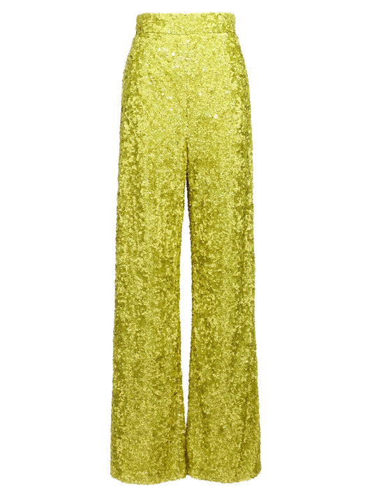 Ermanno Scervino Bicolor Polyamide Flared Pants