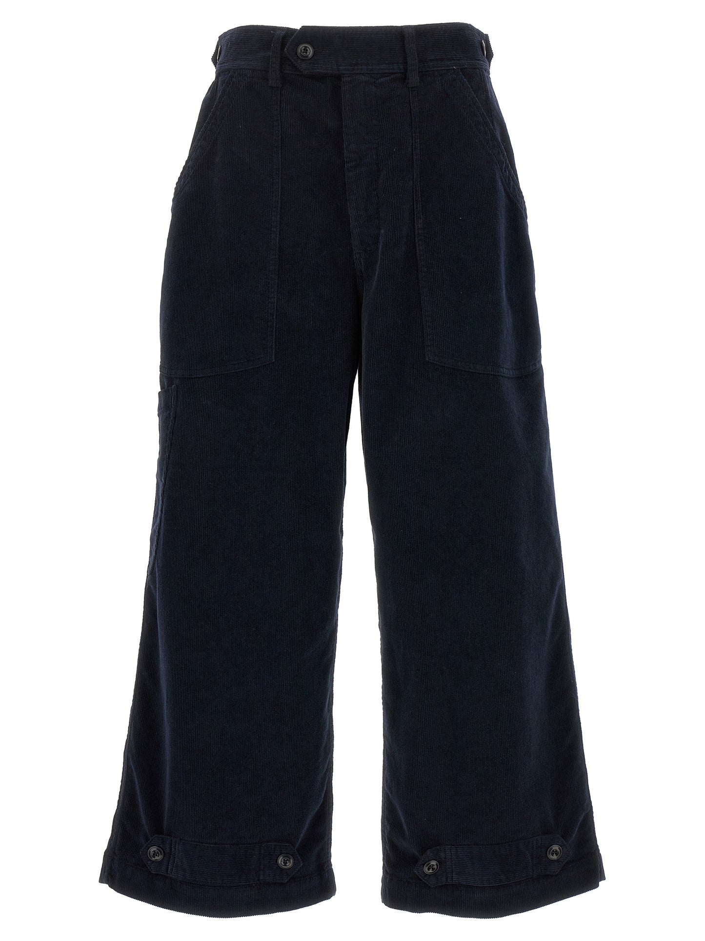 CELLAR DOOR Blue Cotton Casual Pants