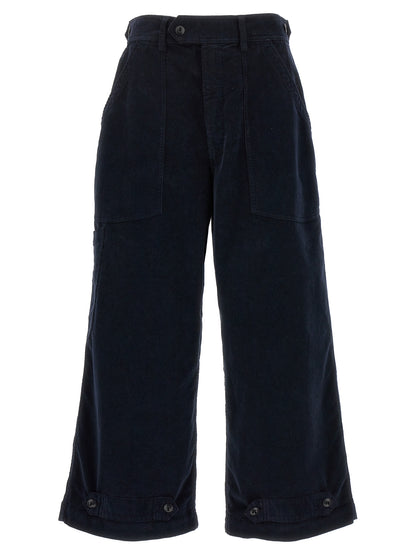 CELLAR DOOR Blue Cotton Casual Pants