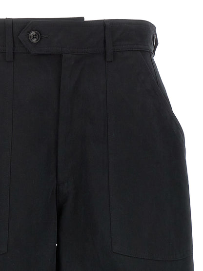 CELLAR DOOR Black Cotton Casual Pants