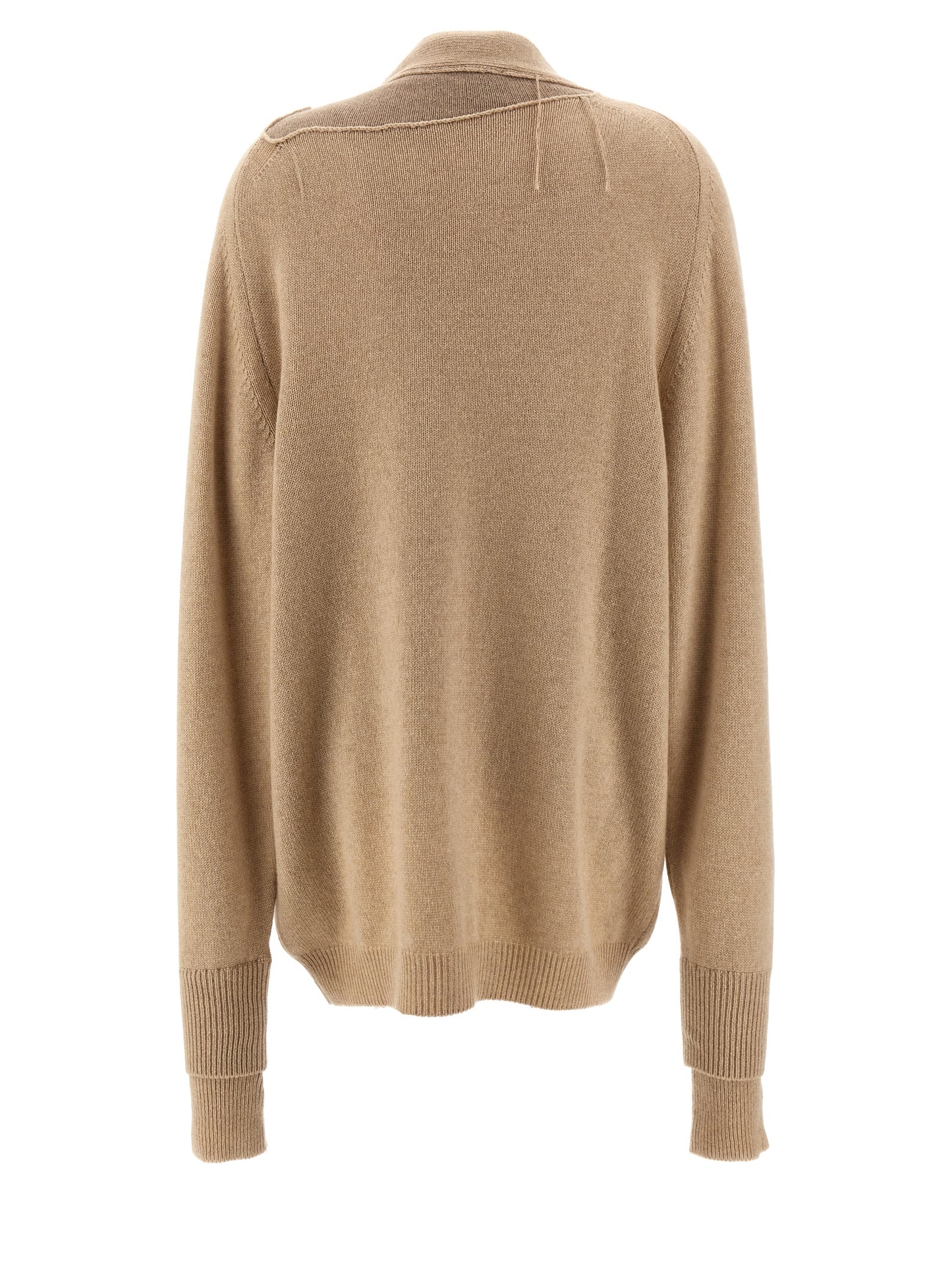 RAMAEL Beige Cashmere Cardigan