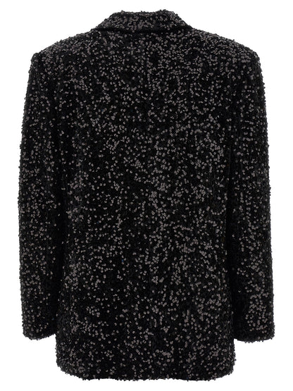 LE TWINS Black Polyester Blazer