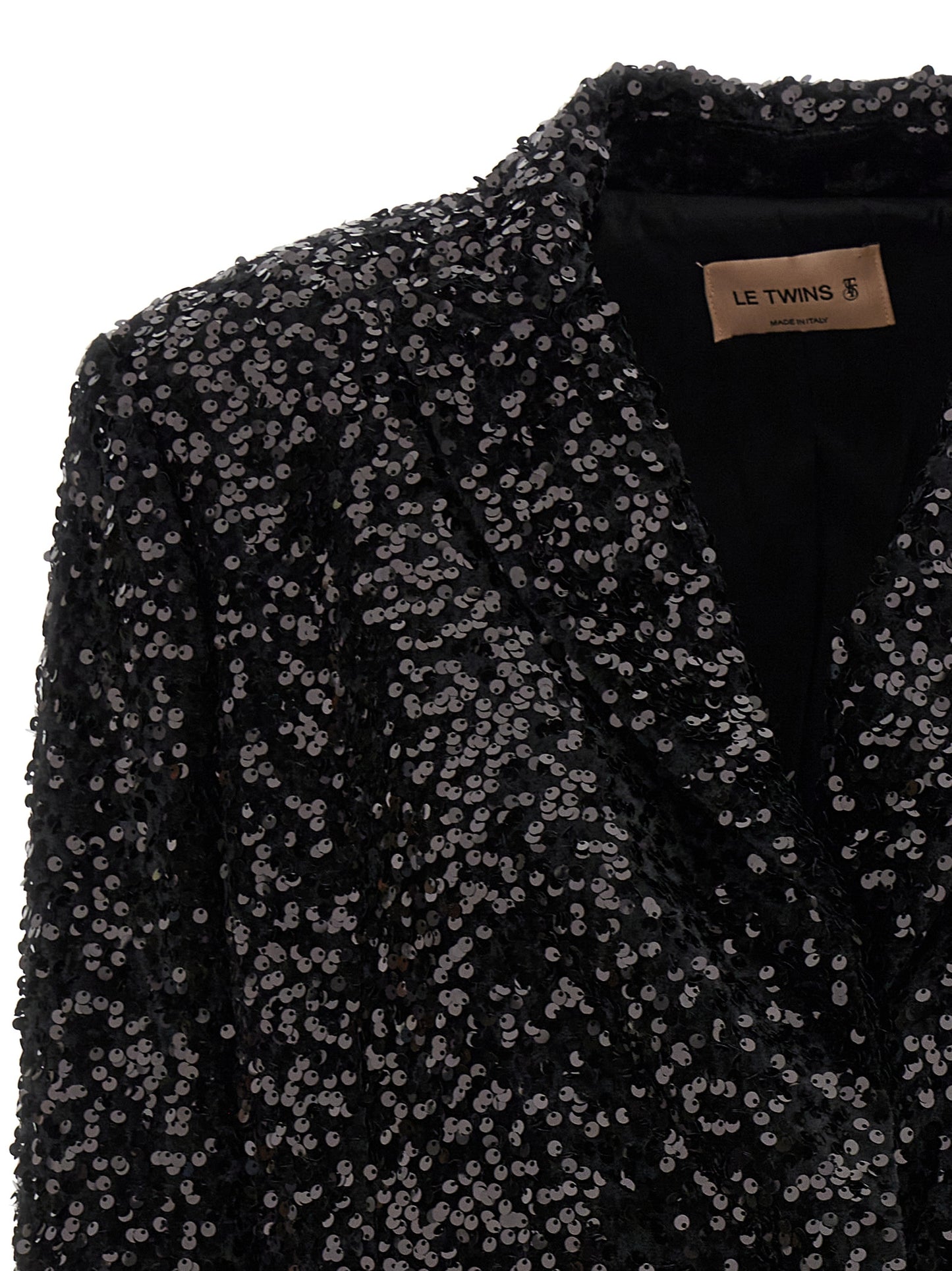 LE TWINS Black Polyester Blazer