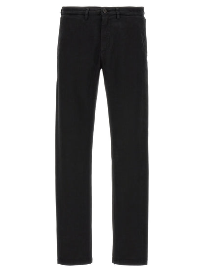 Department 5 Black Cotton Casual Pants
