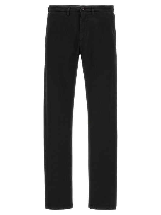 Casual Pants by Department 5 for men in stretch modal cotton black features an refined tailoring silhouette, showcasing a premium with a and long cut for a refined tailoring look.