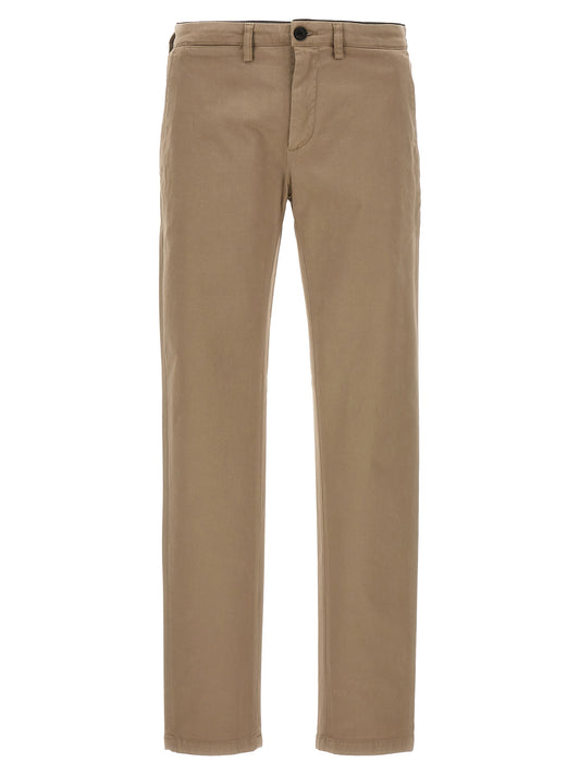 Casual Pants by Department 5 for men in stretch modal cotton beige presents a tailored silhouette, showcasing a tailored and long cut with a refined for a truly tailored aesthetic.