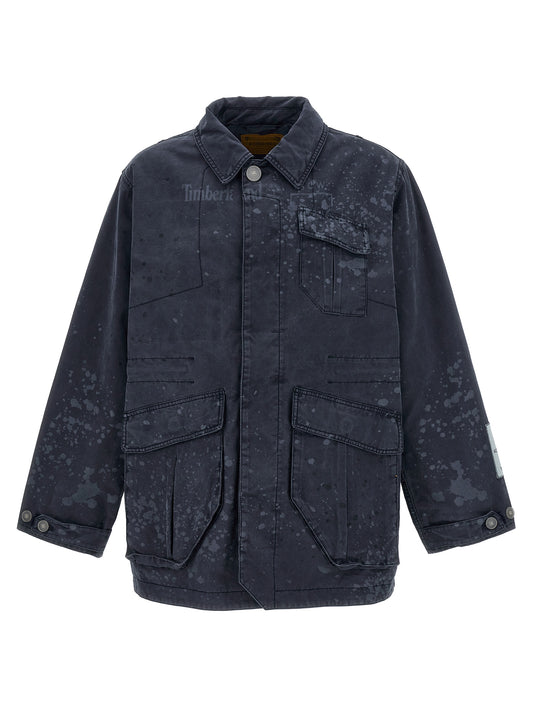 A-COLD-WALL* Blue Cotton Full-Length Jacket