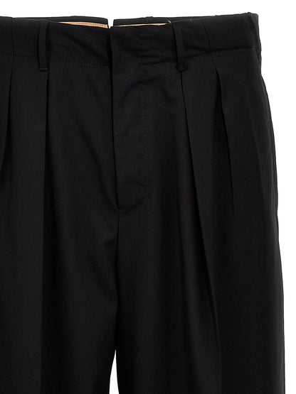 PT Torino Black Virgin Wool Dress Pants