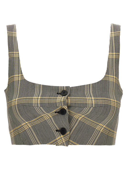 Marni Multicolor Virgin Wool Sleeveles T-Shirt