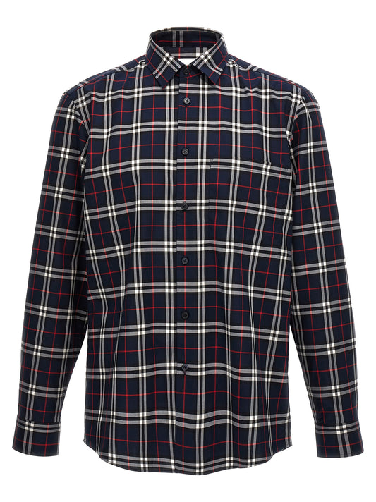 Burberry Blue Cotton Blouse