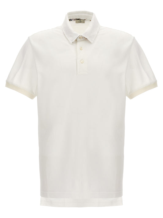Etro White Cotton Polo Shirt