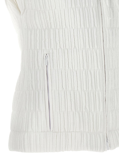 Ferragamo White Polyamide Sleeveless Jacket