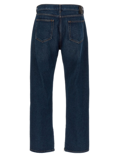 Off-White Blue Cotton Jeans Denim