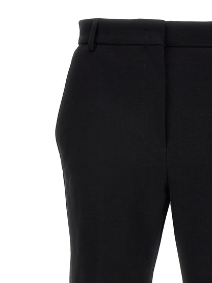 Sportmax Black Cotton Casual Pants