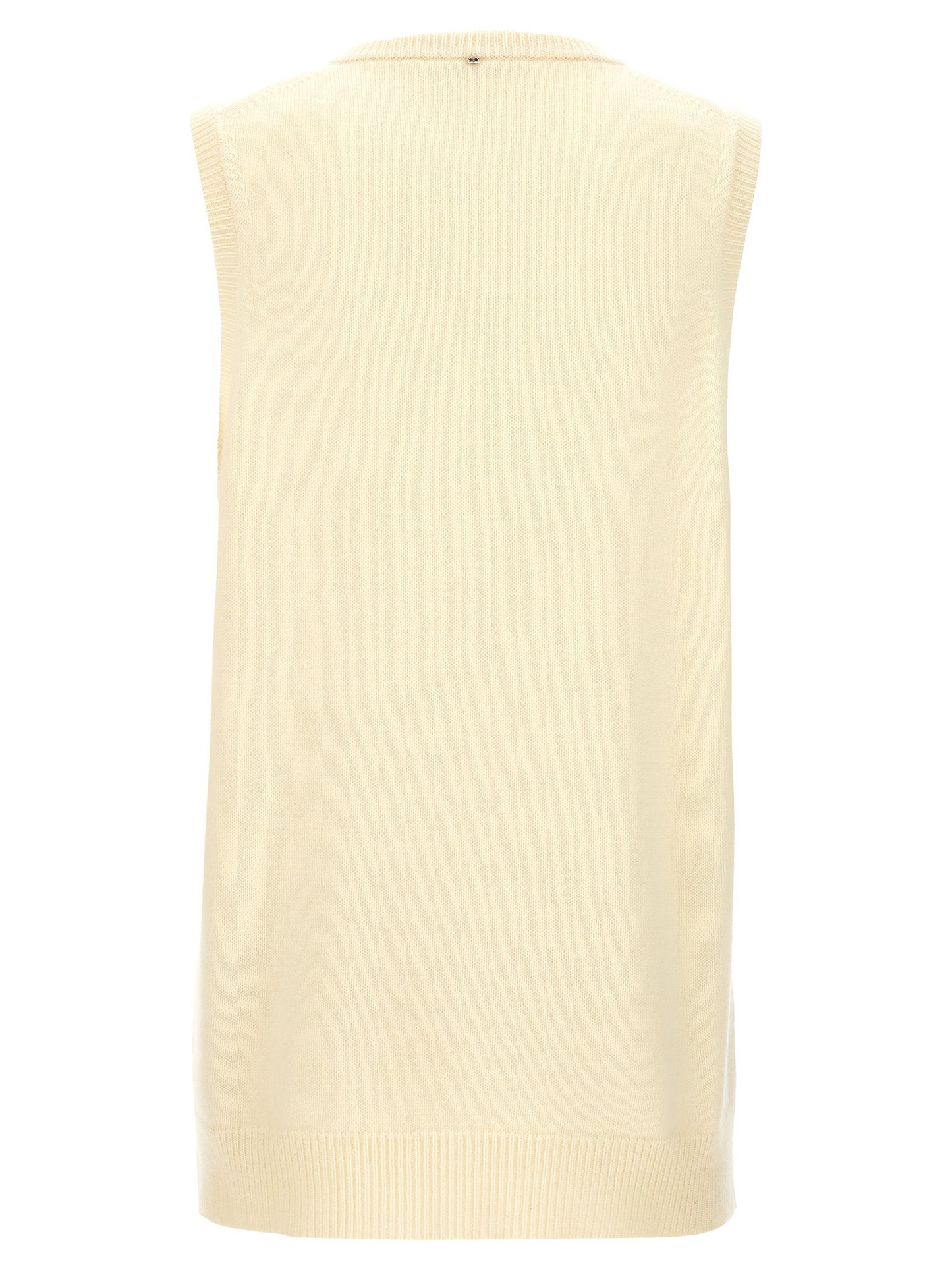 Sportmax Bicolor Wool Sleeveless Jacket